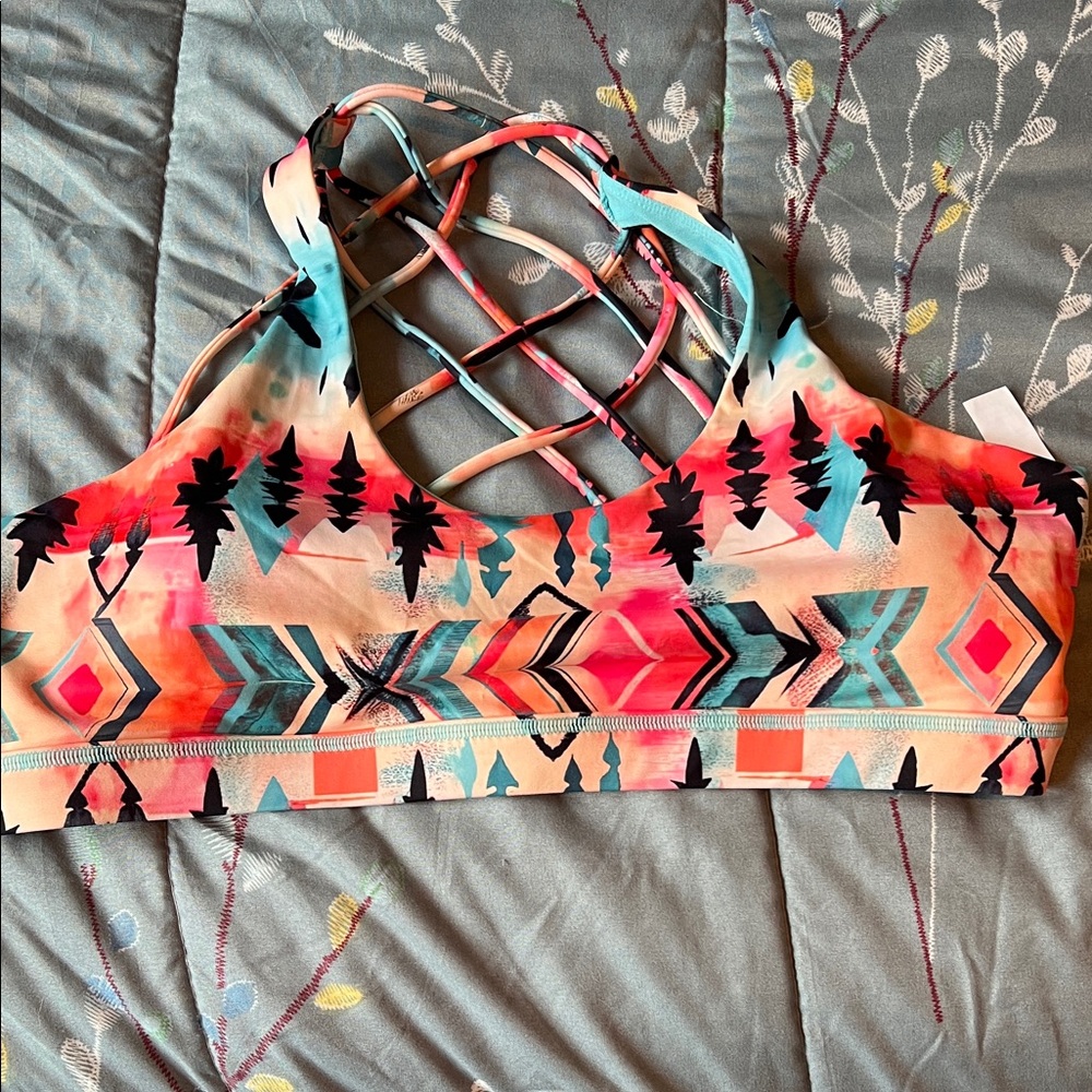 Constantly Varied Gear Multicolor Tribal Print Bra